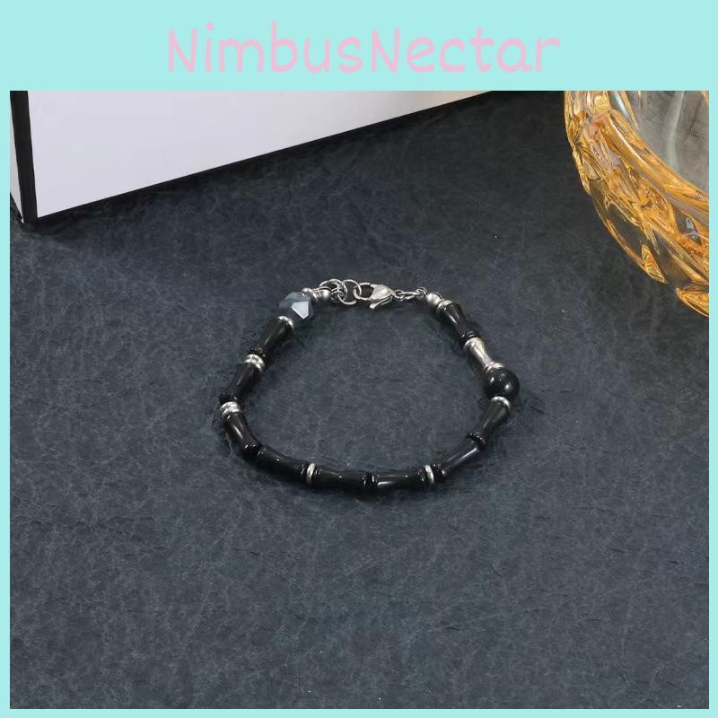 Unique Design Fashion Bracelet For Travel Souvenirs Elegant Black Bamboo Style