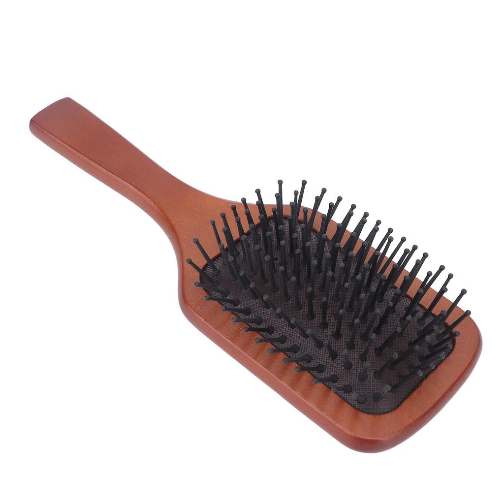 Paddle Hair Brush Wooden Handle Easy Detangling Scalp Massage Hair Brush Comb for All Hair Types