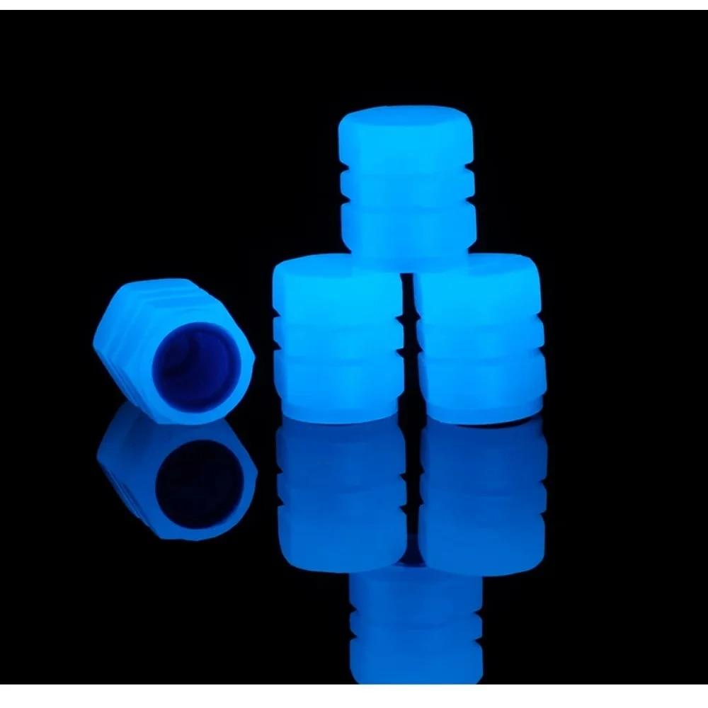 

20 шт. светящиеся колпачки для вентилей шин мотоциклетные насадки для колес велосипедов пылезащитный шток вентиля шины флуоресцентный ночной светящийся декор для автомобиля