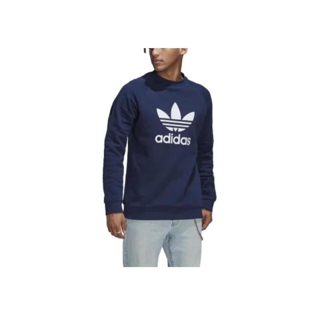 adidas Originals Trefoil Crewneck Sweatshirt Night Indigo Unisex HK5294
