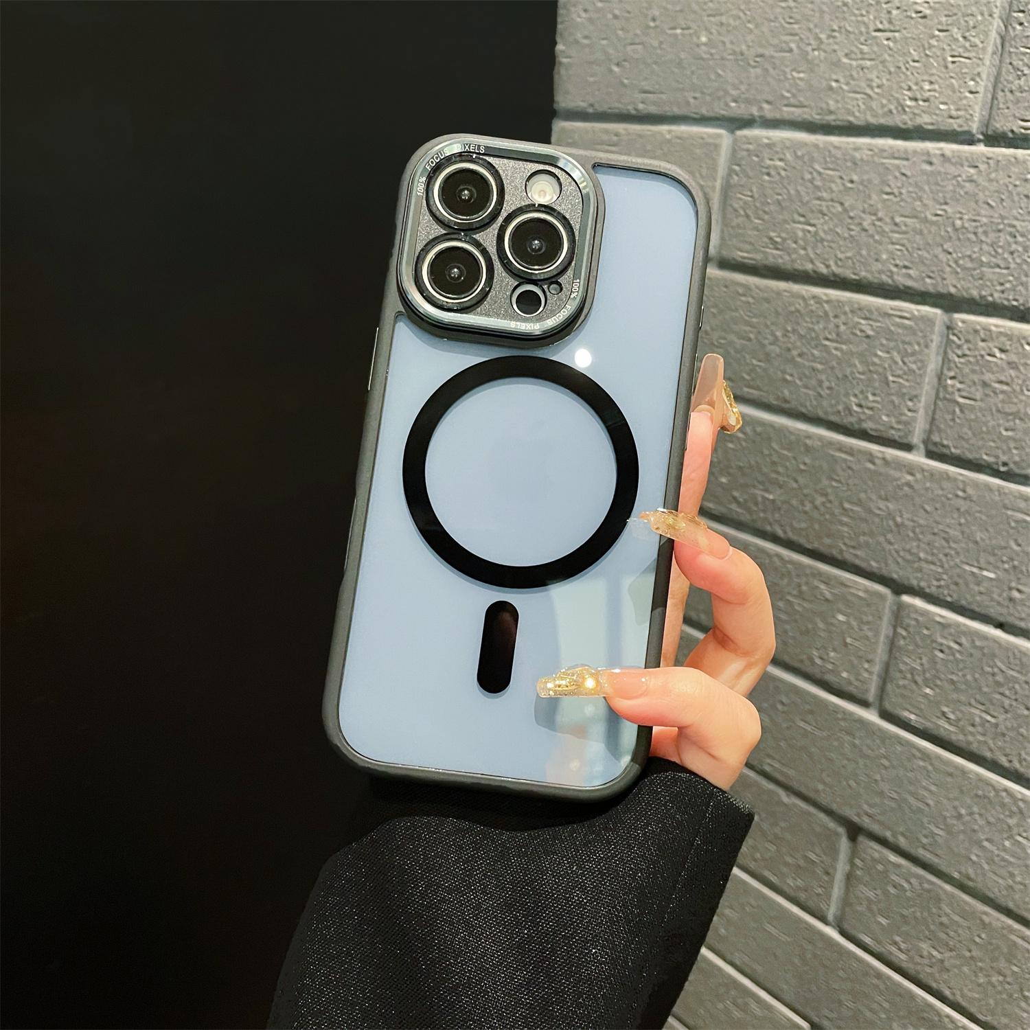 

For iPhone 16 Pro Max Hybrid Case Compatible with MagSafe TPU + Acrylic Phone Shell Built-In AI Photo Button