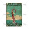 Artisian Fishing Metal Poster Sport Tin Sign Lure Bait Decorative Plaque Wall Decor Garage Bar Pub Club Hotel Cafe Kitchen Home