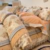 French Pure Cotton Bedding Four-piece Set Skin-friendly Comfortable Breathable Bed Sheet Quilt Cover Pillowcase