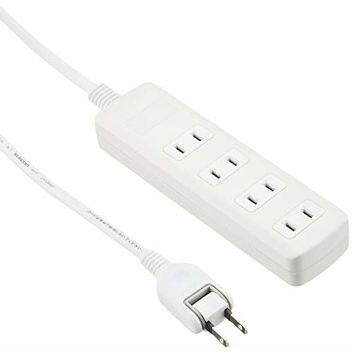 

ELECOM Power Tap Lightning Guard Swing Plug 4 Ports 2.5m White T-K1A-2425WH