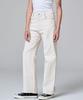 MALOUPE 9106 Semi-Wide Denim Pants (Cream)