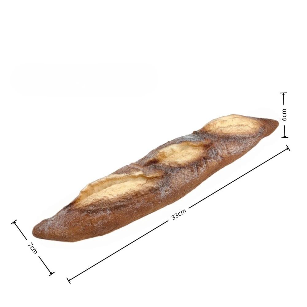 Soft PU Faux Bread Realistic Interesting Imitation French Bread Non-Toxic Decorative Artificial Lye Bread Window Display