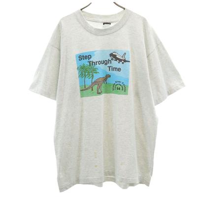 FRUIT OF THE LOOM BEST 90s Made In USA Old Step Through Time Short Sleeve T-shirt Men's Used