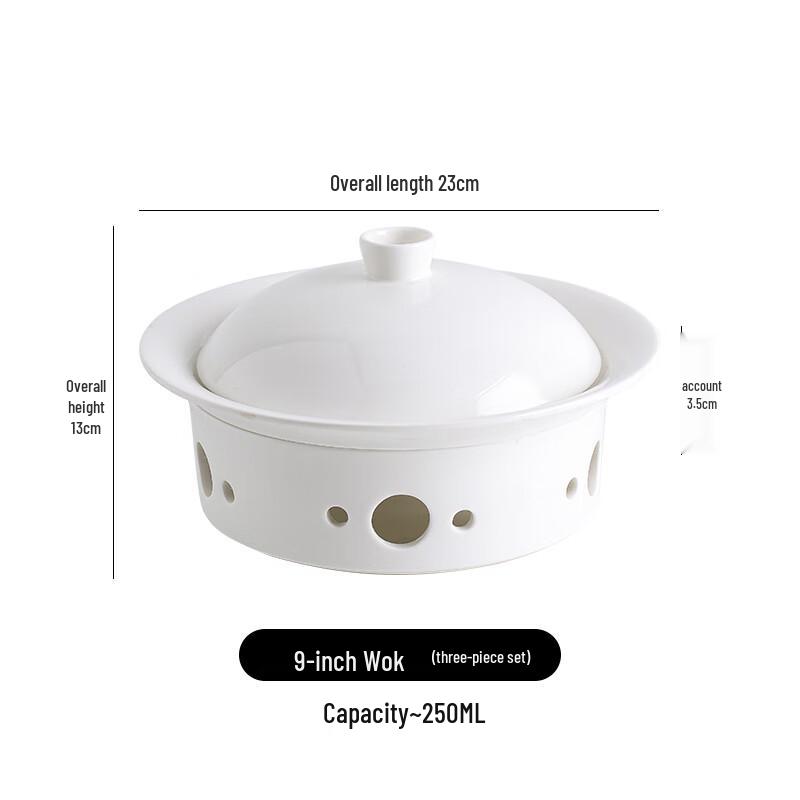 Керамическая подогреваемая сервировочная тарелка для свечи
