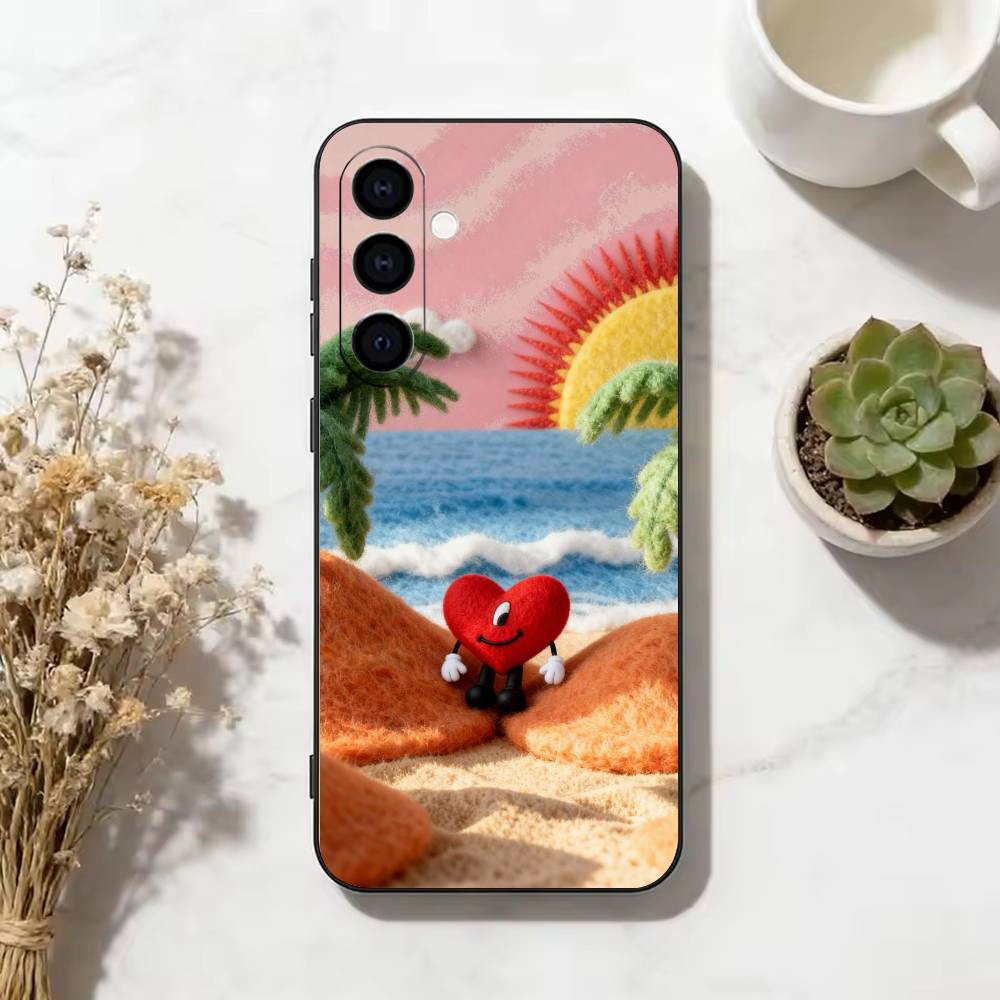 singer-Benito Bad B-Bunny  Phone Case For Samsung Galaxy A73,A72,A71,A70,A53,A52,A51,Soft Silicone Black Cover