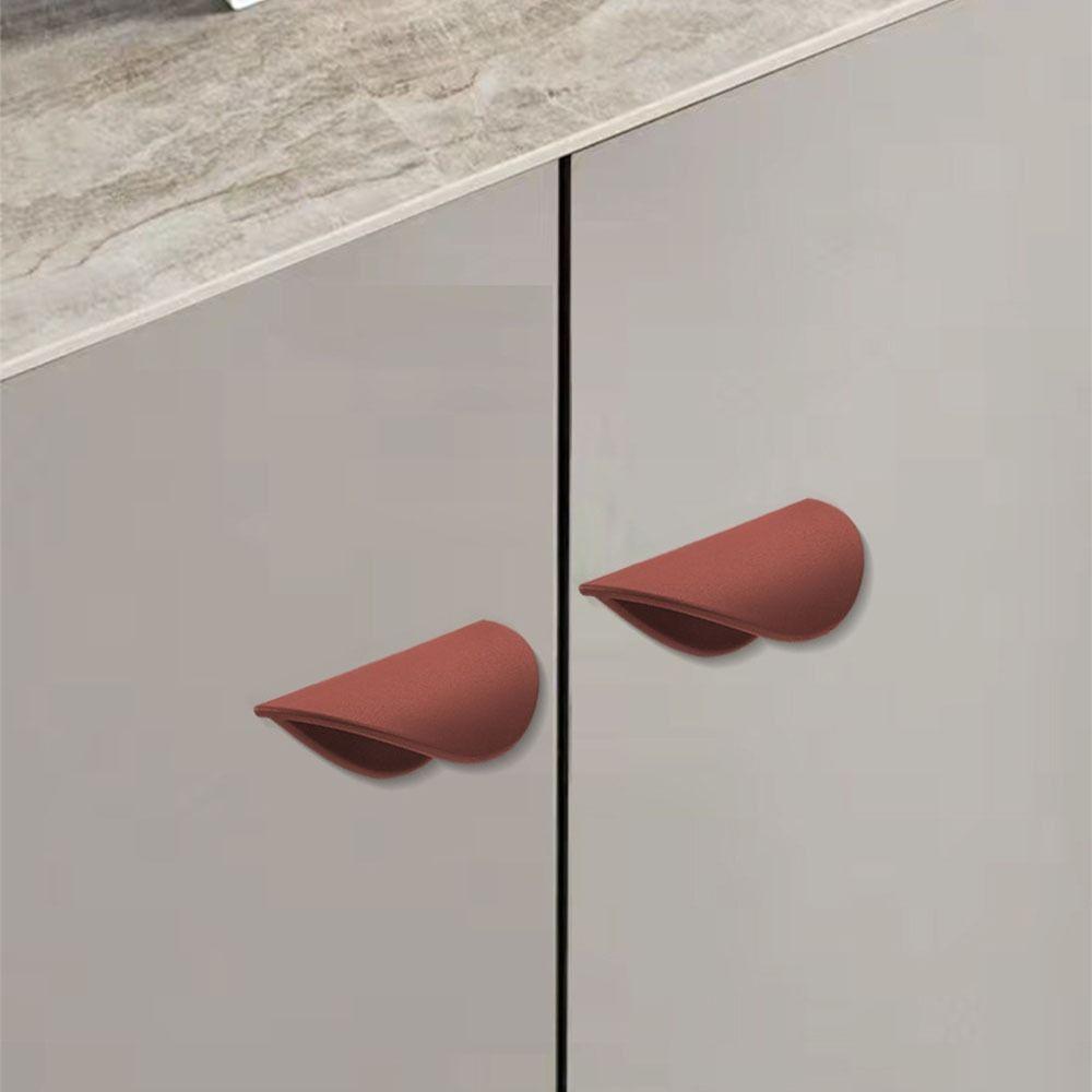Without Punching Door Handle Semicircle Shape Drawer Handle Nordic Cabinet Knobs Pull  Kitchen