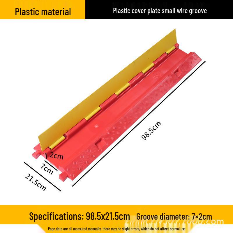Rubber Floor Cable Protector: Anti-Crushing Wire Bridge for Road Crossings