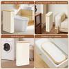Toilet Paper Holder 52L Paper Roll Storage Basket With Lid And Handle Foldable Toilet Roll Organizer For Bathroom Shower Home