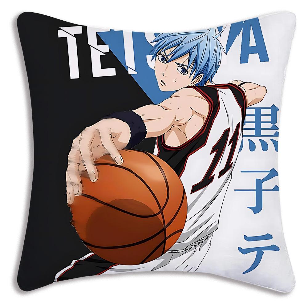 Anime For Kurokos No Baskets Pillow Covers Cartoon Sofa Decorative Home Double-sided Printing Short Plush Cute Cushion Cover