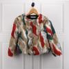 Europe, America, autumn and winter imitation fur ethnic style rabbit fur jacket short women's fur top