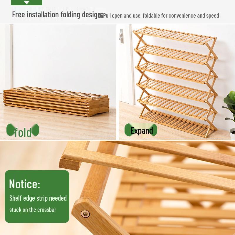 Compact Wooden Shoe Storage Rack: Multi-Layer, Dustproof Shoe Cabinet for Dorm or Entryway