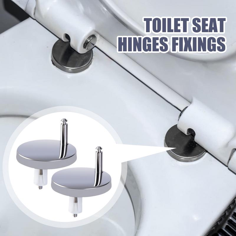 2pcs Replacement Fittings for Toilet Seat Hinges Home Hardware High quality stainless steel round toilet lid fixing accessories