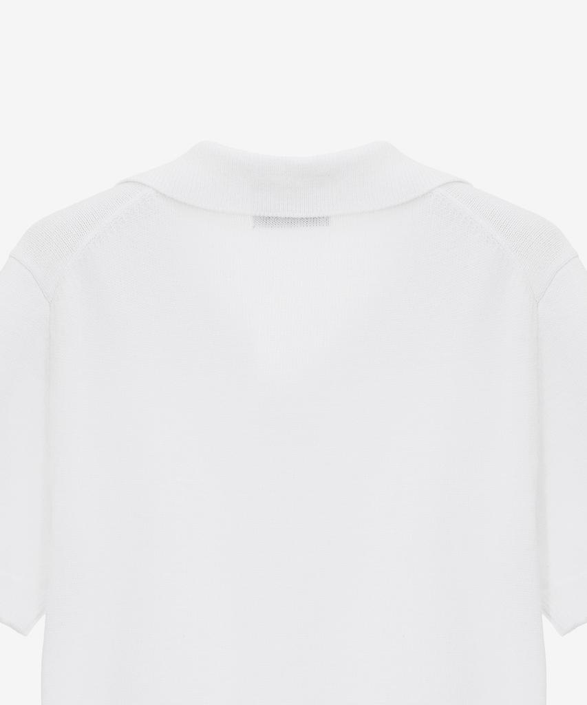 BASIC HOUSE Women'S Acrylic Open Collar Sweater White Lzkt3201