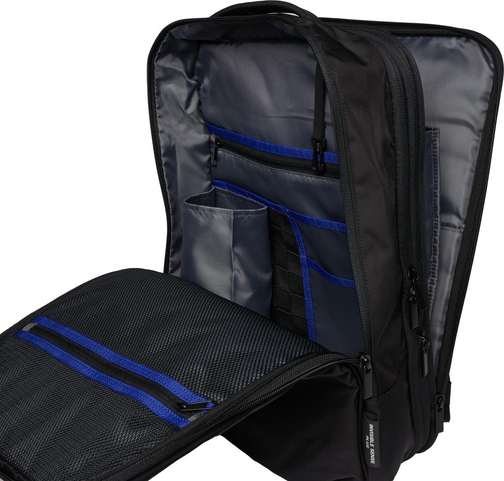 [IS Plus] Monolith Business Backpack Expandable 20L-27L with Rain Cover Flat 180 Degree Opening MobileTablet Storage Multifunctional Large Capacity