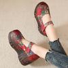 Fashion High Quality 7CM Genuine Leather Pigskin Moccasins Ladies Summer Women Thick Soled Flats Platform Wedge Sandals Round Toe Shoes