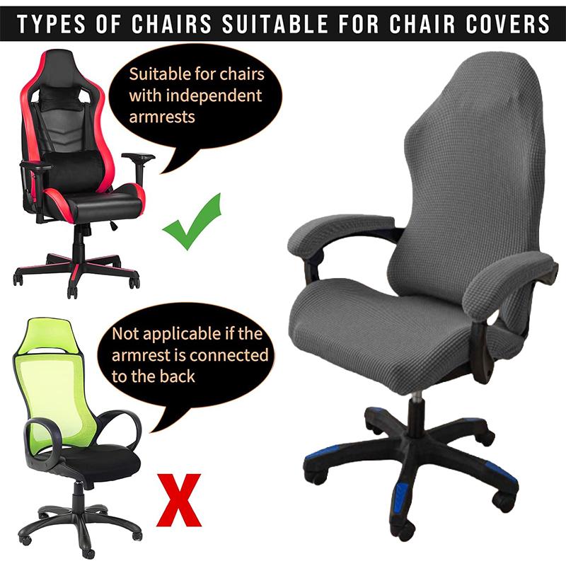 1Pc Jacquard Chair Cover Solid Color Soft Elasticity Polar Armchair Slipcover Computer Seat Stretch Rotating Lift Gaming