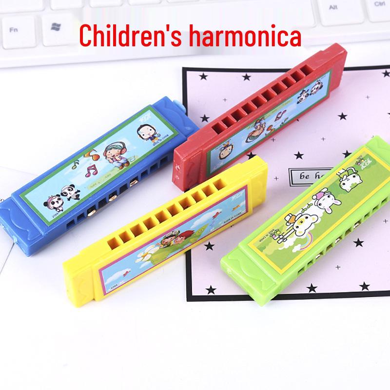 10-Hole Cartoon Harmonica for Kids - Beginner's C Key Musical Instrument