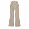 2026 Women's Chic Waist-Cinching Diamond Hooded Cardigan & Micro-Flare Pants Set