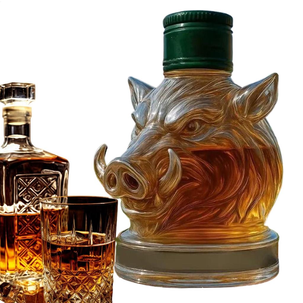 Glass Decanter Glass Animal Jug Wine Decanter Artistic Alcohol Dispenser For Bar Office Home Decor Party Unique Wine Decanter