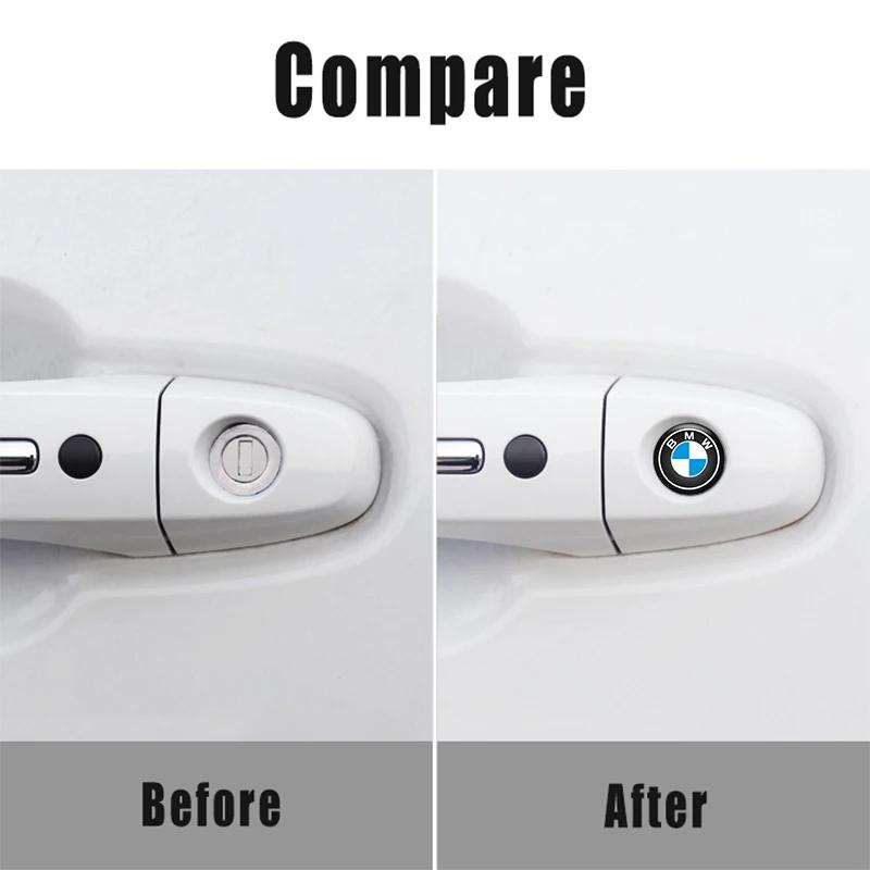 IAMS9 Car Emblem For BMW M Power Performance F10 F31 E36 E39 E87 E90 X3 X5 E46 E87 Lock Keyhole Decoration Protector Sticker Accessory