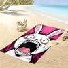 Cartoon Rabbit 2D Flat Print Beach Towel, Large Soft Quick Dry Towel for Beach Camping SwimmingZSTJ0915257