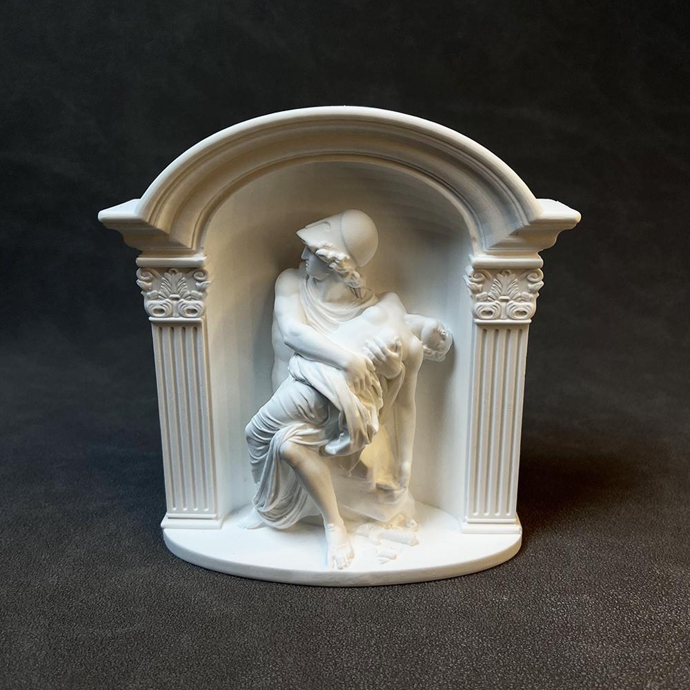 Artistic Plaster Statue Venus Died Retro Sculpture Roman Warrior Decorative Figurines Home Decoration Accessories