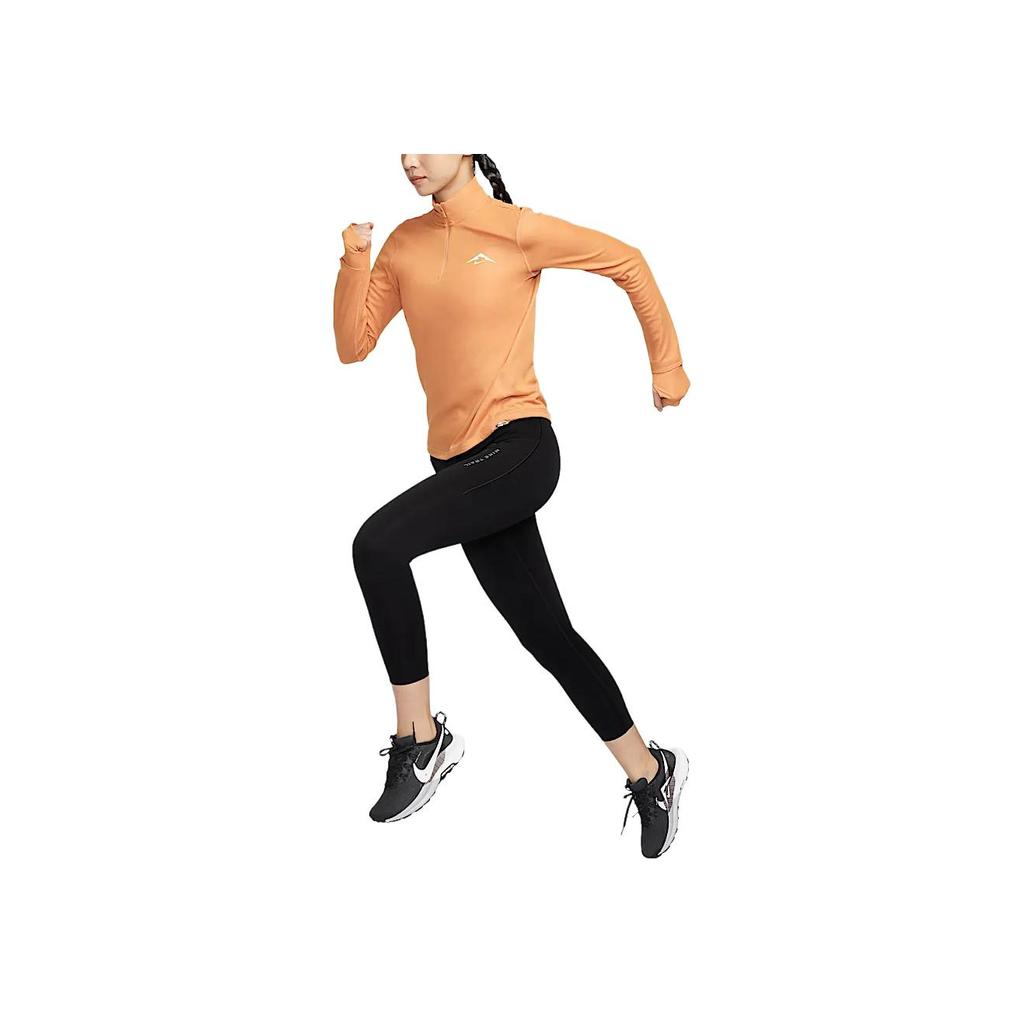 Nike Maglietta a maniche lunghe Dri-Fit Trail ad asciugatura rapida da donna Top Moon-Copper Phantom-Gray-White Argento HJ2249-856
