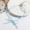Butterfly Bow Necklace Bowknot Pendant Collarbone Chain Adjustable Length Neckchain Collarbone Chain for Women Girls