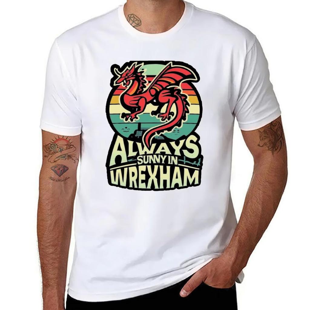 Always Sunny In Wrexham TShirt vintage t shirts  man women customs design your own t shirts for men pack