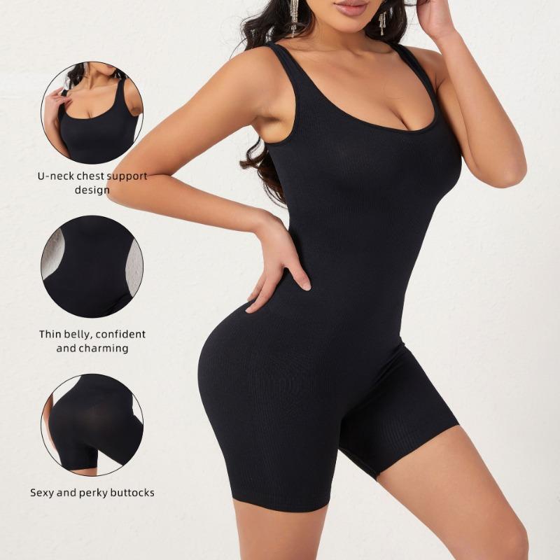 Women Seamless U Back Tummy Control Butt Lift Shapewear Bodysuit