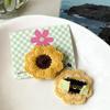 Plush Sunflower Hair Clips for Girls - Cute Cartoon Baby Hairpins