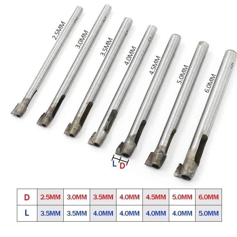 7Pcs Belt Punch Household Leather Punch Punch Straight Mouth Straight Mouth Round Punch Leather Goods Punch