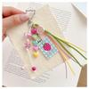 Dopamine Strawberry Heart Keychain: Cute Candy Pendant with Tassel - Small Gift Bag Accessory