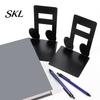 Music Decoration 1 Pair Metal Book Ends, Piano Musical Notes Decorative Bookend for Shelves, Heavy Cut Bookends Duty Holder Stand, Non-skid