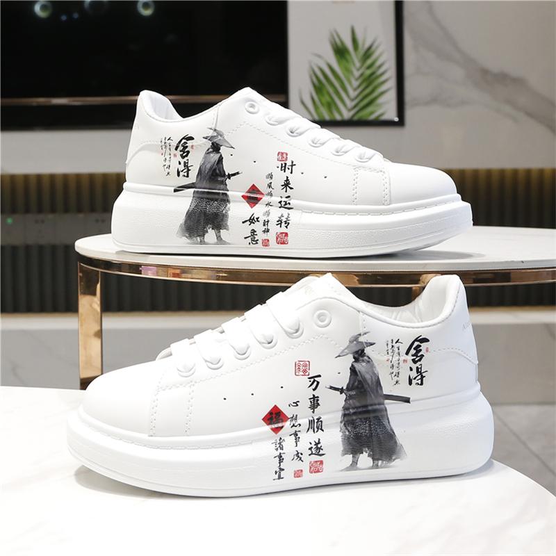 INS Herren Laufschuhe Atmungsaktive Outdoor-Wanderschuhe Luxus-Sneakers für Herren China Style Cosplay Weiße Freizeitschuhe