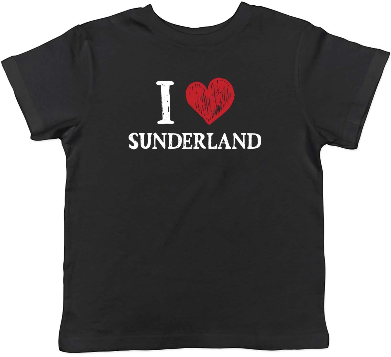 I Love Sunderland Kids T-Shirt Fishing Port Ship Building Childrens Boys Girls 130