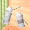 Dog Water Bottle with Food Dispenser Drinking Bowl for Outdoor Walking Travel Foldable Drinking Bottle Food Container