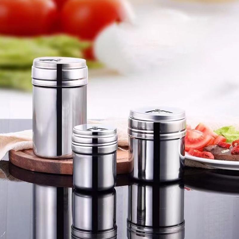 Stainless Steel Spices Storage Jar Kitchen Spices Tool Fashion Seasoning Container Suitable for Cooking Enthusiasts