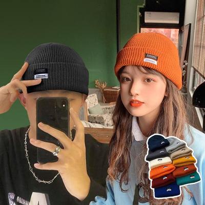 Women's Fashion Daily Trend Patch Simple Knit Beanie Hat