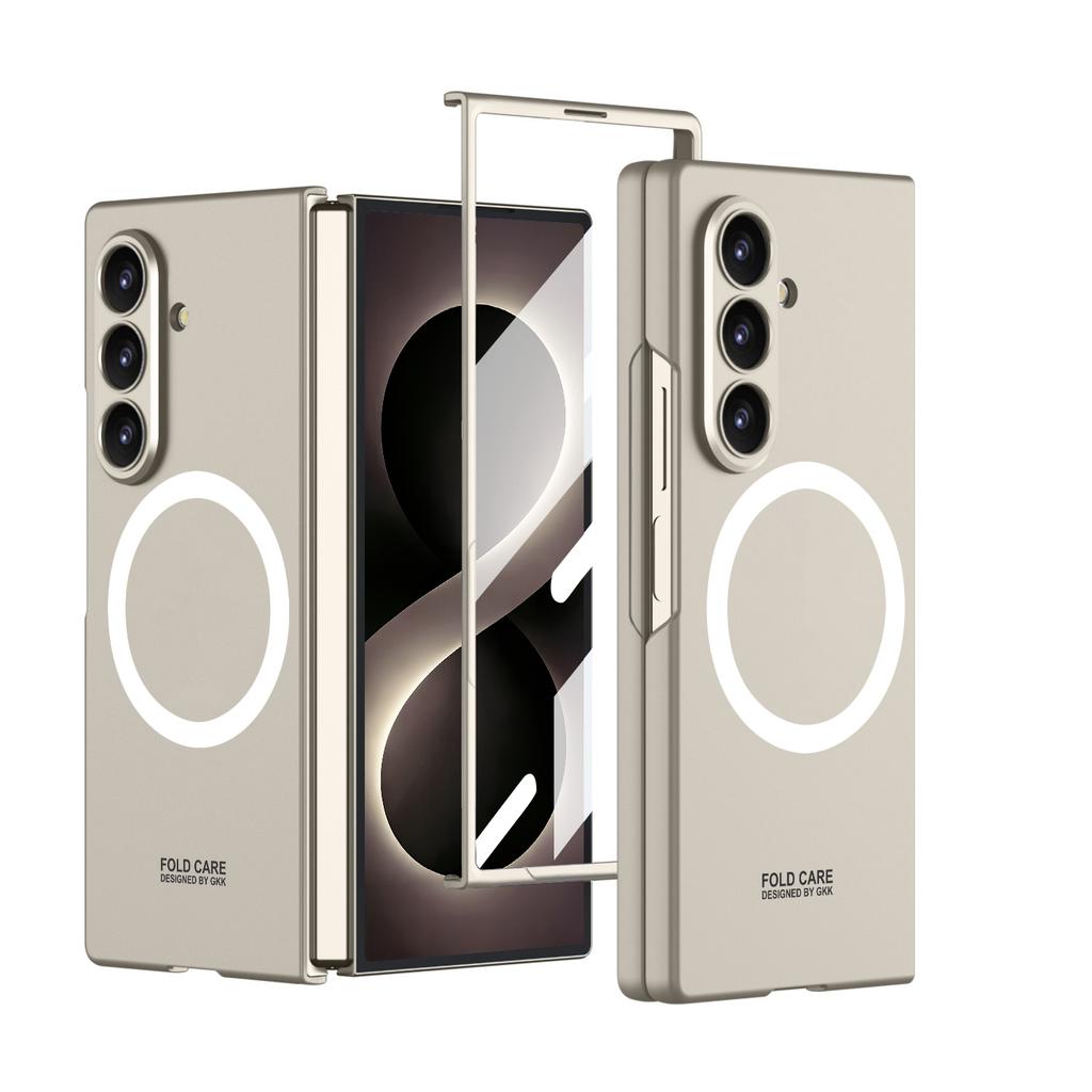 Ultra-thin Armor Plastic Case for Samsung Galaxy Z Fold 8 Ultra Screen Glass Wireless Charge Ring Cover for Galaxy Z Fold7 Case