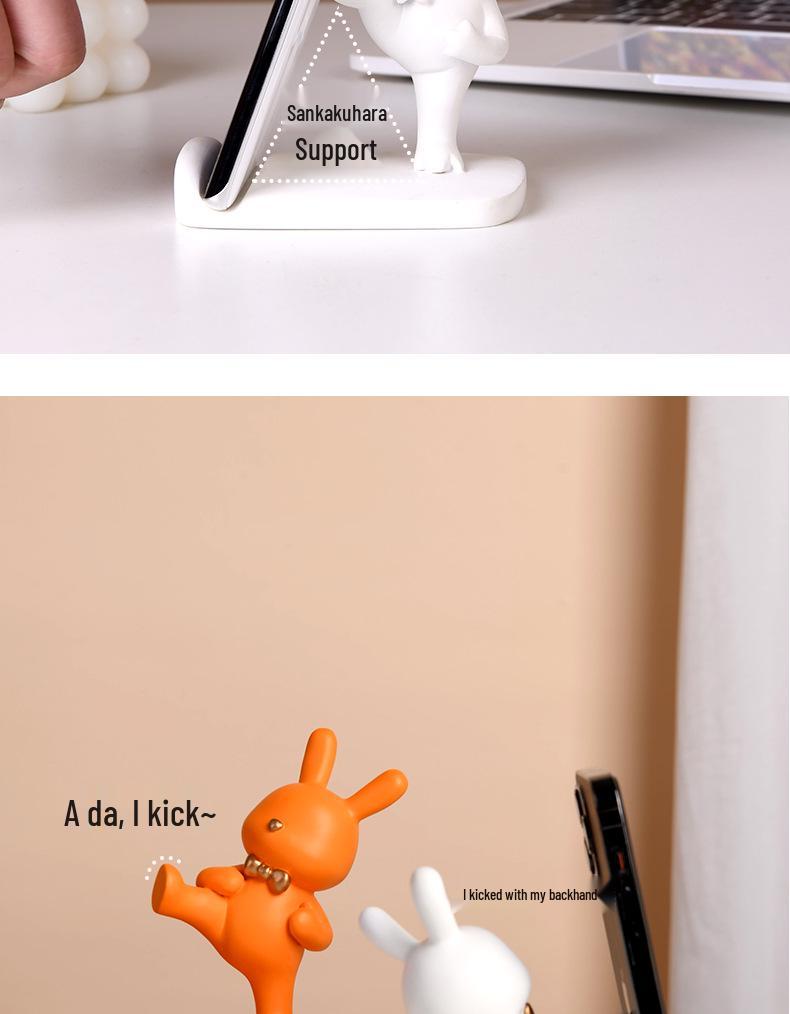 Cute Animal Phone & Tablet Stand: Bear, Frog & Rabbit Decoration for Home or Office