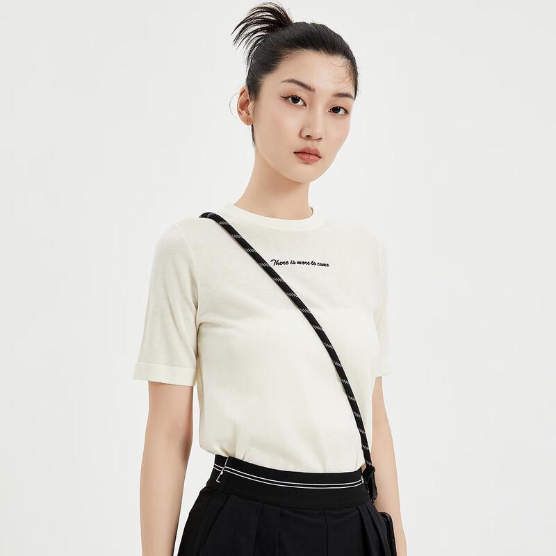 

Iveni Women s Round Neck Short Sleeve Knit Sweater M