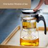 One Button Filter Convenient Teapot High Quality Heat Resistant Glass Teapots Indoor Office Puer Coffee Teaware with Strainer