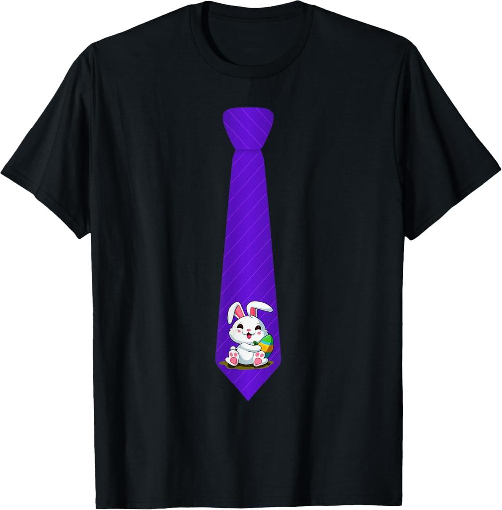 Funny Easter Tie With Bunny for Family Gathering Unisex T-Shirt