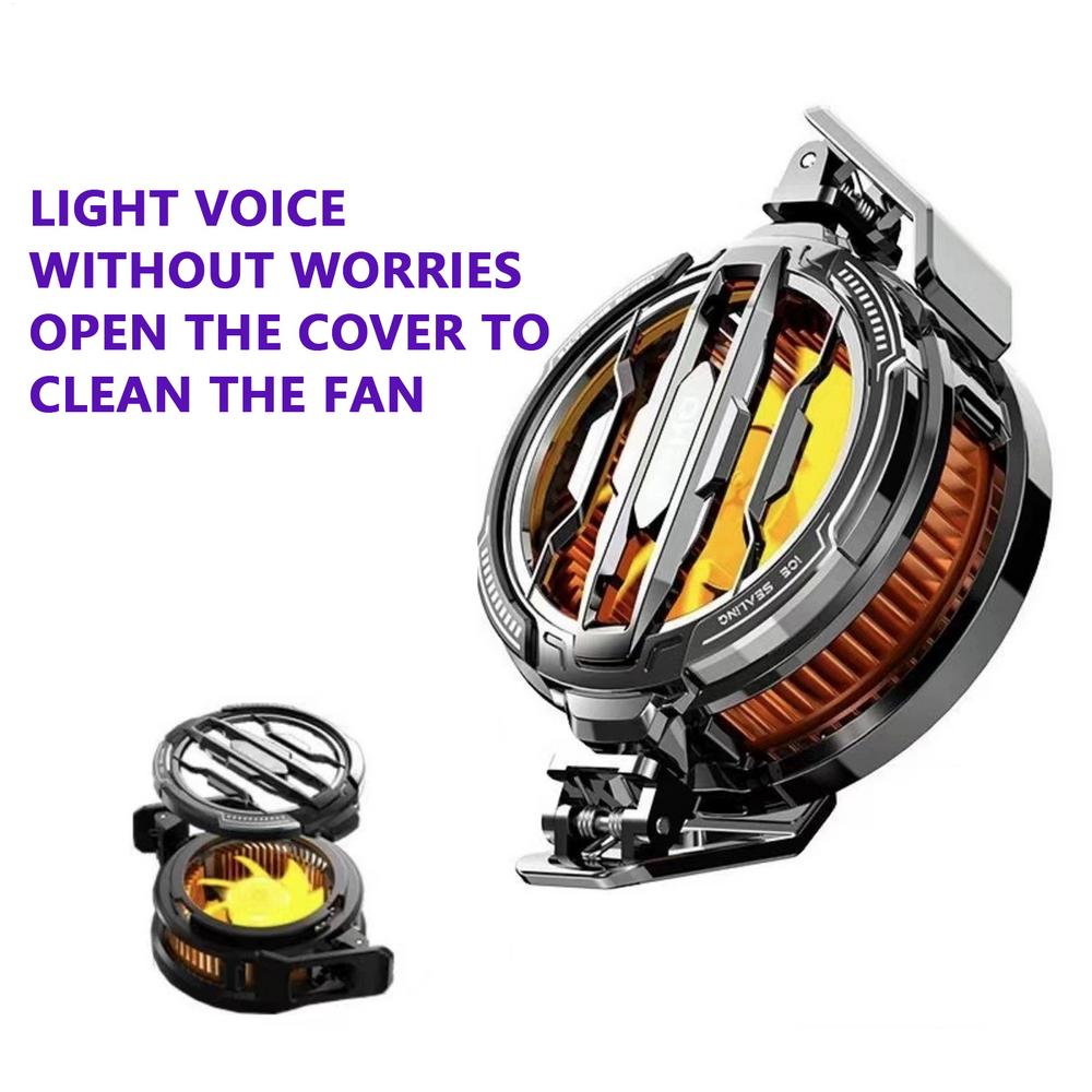 

Universal Portable Magnetic Semiconductor Phone Cooler Back-Clip 2 in 1 Game Cooler Phone Refrigerator Cooling Fan чёрный