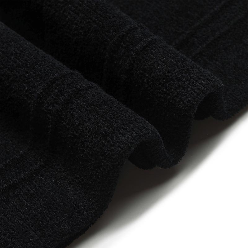 FILA Golf Series Casual Sports Comfortable Versatile Stain-Resistant Knit High Neck Long Sleeve Sweater Women sweater Deep-Black A11W545415FBK